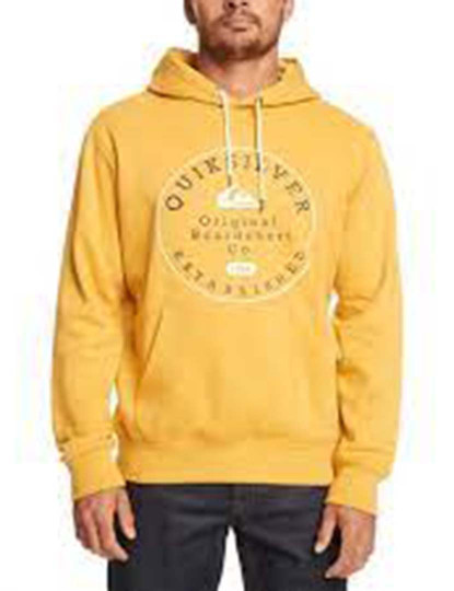 imagem de Camisola Homem Circle Trim Hood Amarelo1