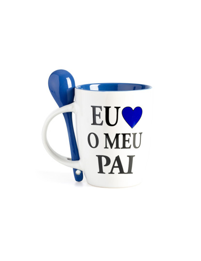 imagem de Caneca Branca Pai c/ Colher 1