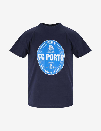 imagem de T-shirt Azul Navy Azul e Branco + Logo1