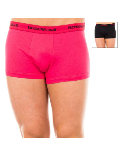 imagem de Pack 2 Retro Boxers Homem Preto / Fuschia1