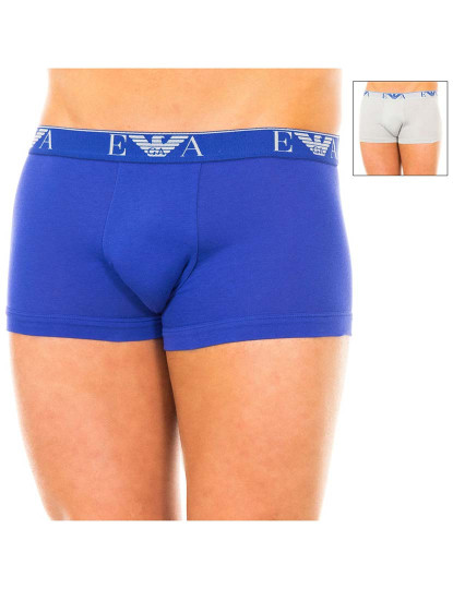 imagem de Pack 2 Retro Boxers Homem Azul / Cinza1