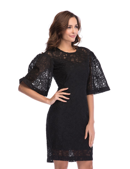 imagem de Vestido Curto Senhora Preto2