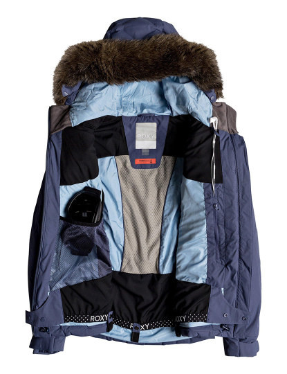 imagem de Parka capuz pêlo Roxy Breeze Azul Coroa3