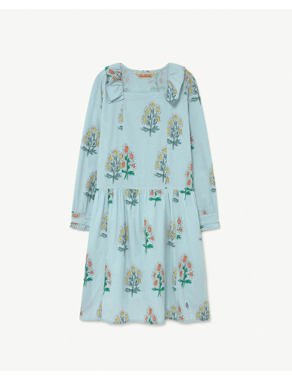 imagem de Vestido Tartaruga Kids Flores Azuis Suaves1