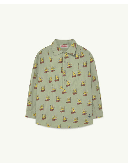 imagem de Camisa Kids Mandrill Soft Green Birds1