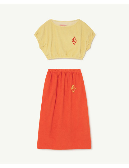 imagem de Vestido Horsfly Kids Logotipo Amarelo1