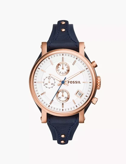 imagem de Relógio Senhora Rose Gold e Azul1