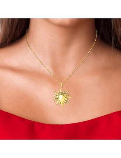 imagem de Colar Sol Senhora Dourado2