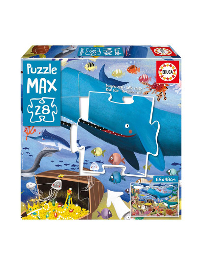 imagem de 28 ANIMAIS NO MAR MAR PUZZLE MAX 199561