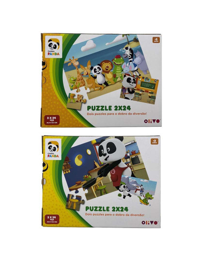 imagem de Panda - Puzzles 2X24Xpcs  27M - Sortido1