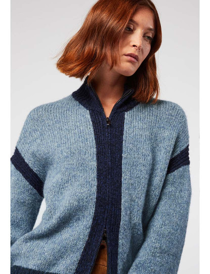 imagem de Cardigan Senhora Azul Cinza4