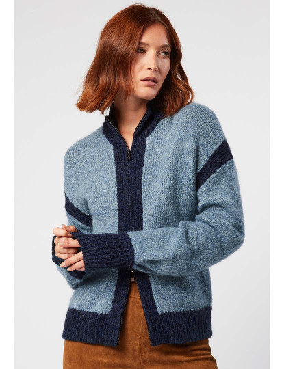 imagem de Cardigan Senhora Azul Cinza2