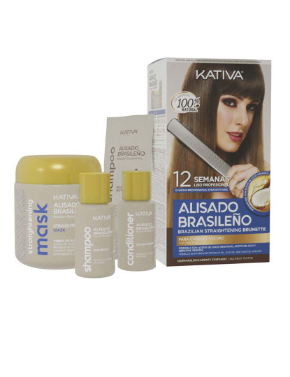 imagem de Kit Alisamento Brasileiro para cabelos Escuros1