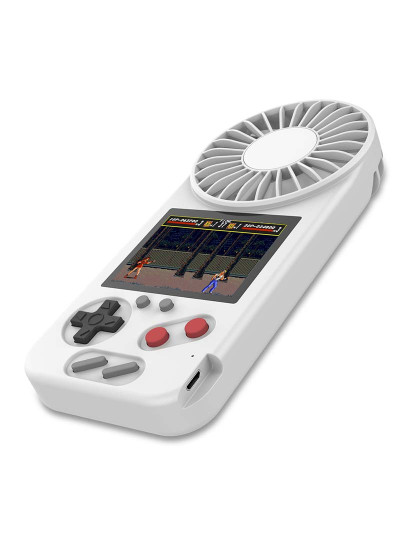 imagem de Consola portátil D-5 com 500 jogos e ventoinha incorporada Branco 3