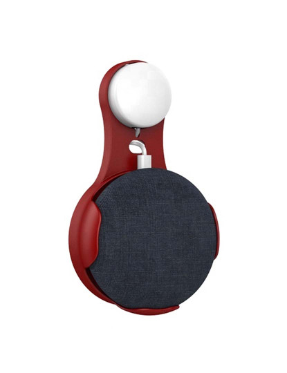 imagem de Suporte de Parede para Google Home Mini c/ Proteção de Cabo Vermelho1