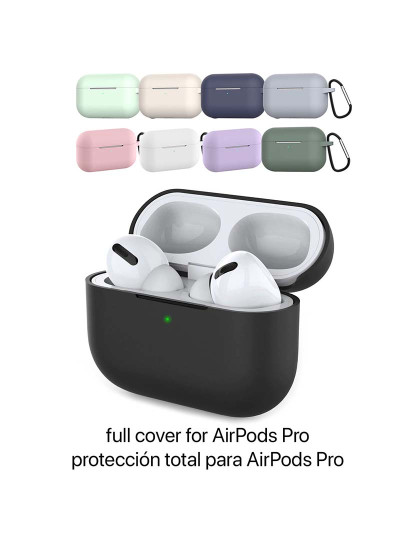 imagem de Capa De Silicone Para Base De Carga De Airpods Pro Rosa2