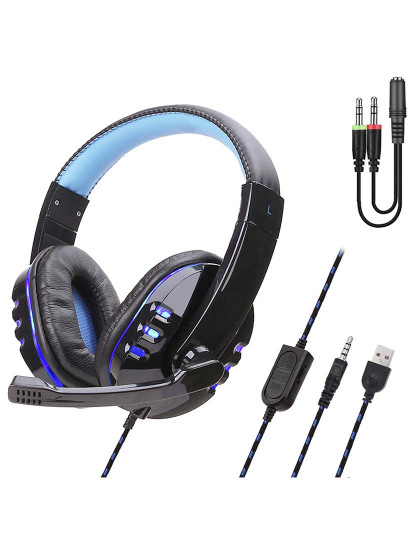 imagem de Auriculares Gaming Azul1