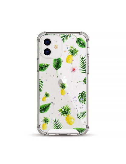 imagem de Capa de TPU de alta proteção  iPhone 12 Mini Tropical  Verde1