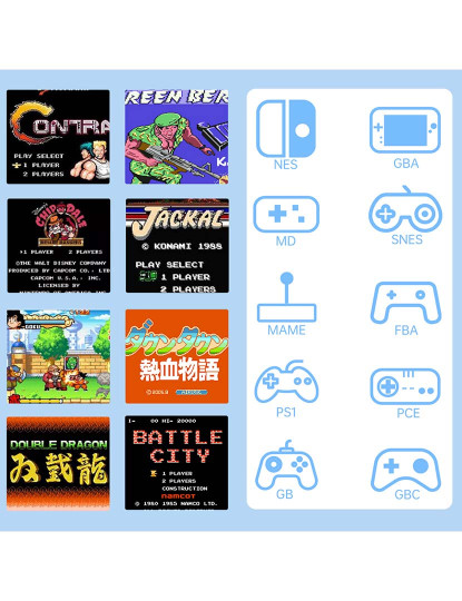 imagem de Consola Retro Simulador De Jogos 2 Jogadores Branco3