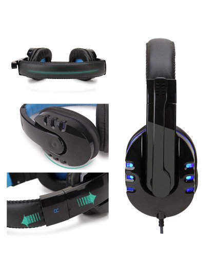 imagem de Auriculares Gaming Azul2