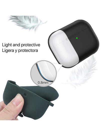 imagem de Capa de Silicone para Base de Carregamento Airpods Pro Branco3