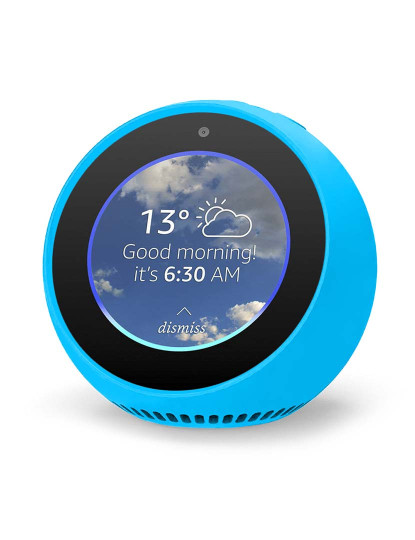 imagem de Capa de Silicone para Amazon Echo Spot Azul1