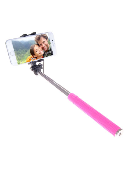 imagem de Mini Bastão de Selfie c/ Fio Rosa3