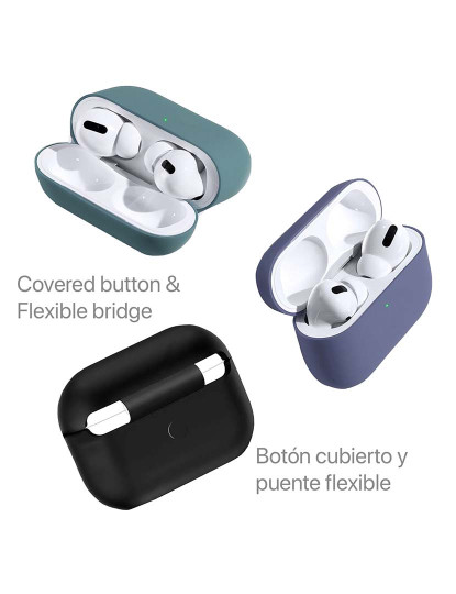 imagem de Capa de Silicone para Base de Carregamento Airpods Pro Branco5