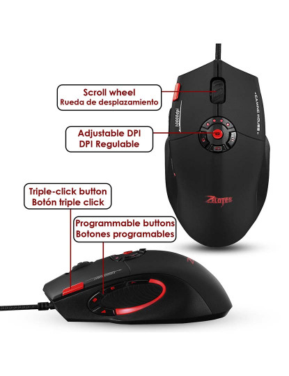 imagem de Mouse para jogos C-16, até 10 Preto 2