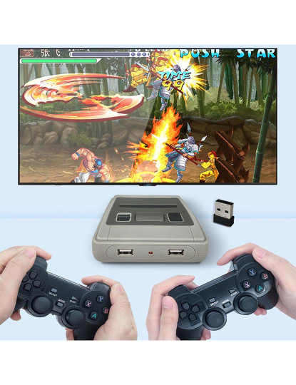 imagem de Consola Retro Simulador De Jogos 2 Jogadores Branco2