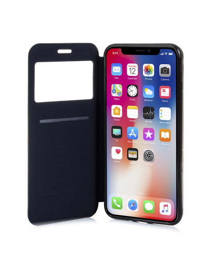 imagem de Capa Livro  Com Fecho Magnético Preto Iphone X5