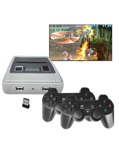 DAM. Consola de videojogos X7 com ecrã e 500 jogos de 8 bits