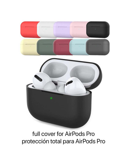 imagem de Capa de Silicone para Base de Carregamento Airpods Pro Branco2