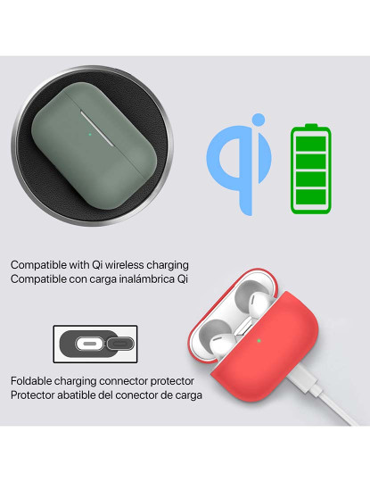 imagem de Capa de Silicone para Base de Carregamento Airpods Pro Branco4