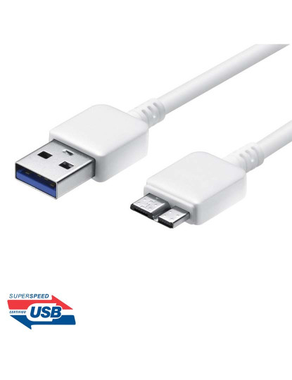 imagem de Cabo USB 3.0 a micro B para discos Externos 90cm1