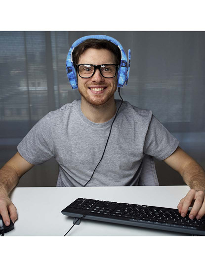 imagem de Auriculares Gaming Led Azul4