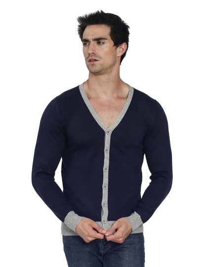 imagem de Cardigan Homem Azul Escuro1