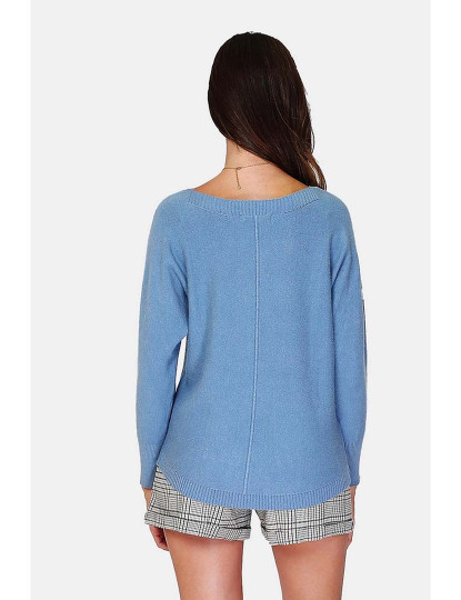 imagem de Sweatshirt Senhora Azul e Cinza3