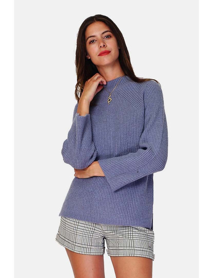 imagem de Sweatshirt Senhora Azul e Cinza1