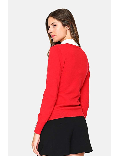 imagem de Cardigan Senhora Vermelho2