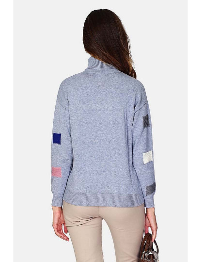 imagem de Sweatshirt Senhora Azul e Cinza3