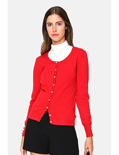 imagem de Cardigan Senhora Vermelho4