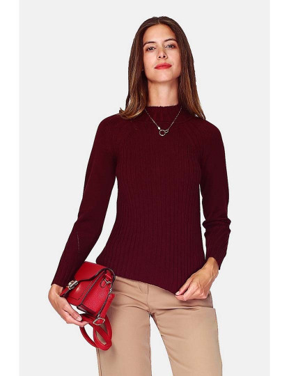 imagem de Sweatshirt Senhora Vermelho Escuro1