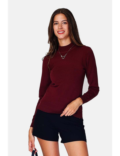 imagem de Sweatshirt Senhora Vermelho Escuro1