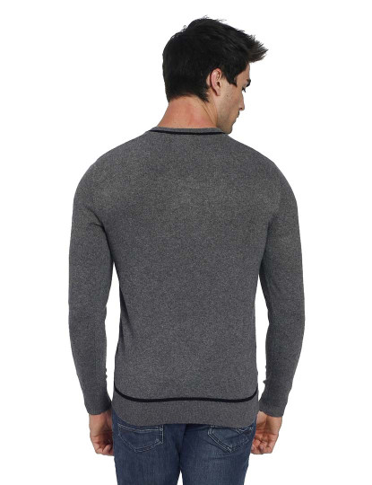 imagem de Sweatshirt Homem Cinza Escuro e Preto2