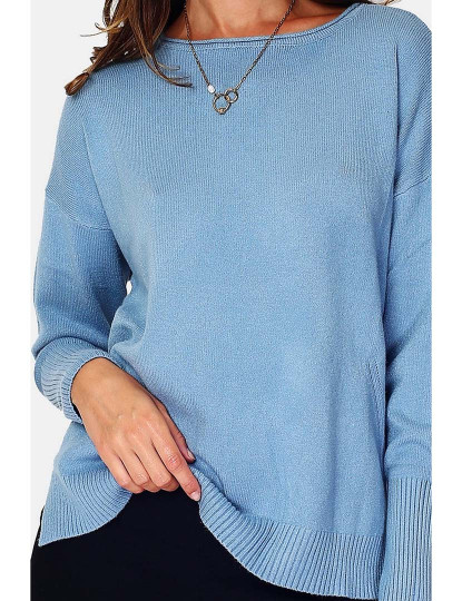 imagem de Sweatshirt Senhora Azul e Cinza4