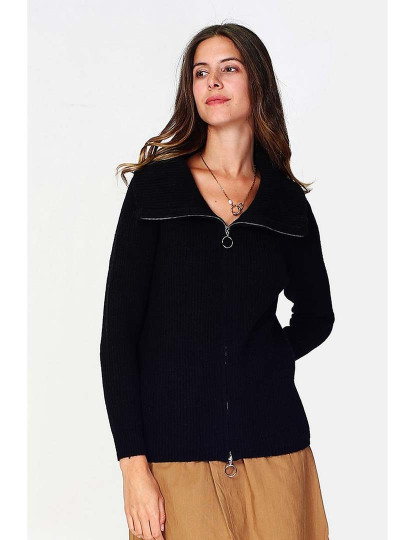 imagem de Cardigan Senhora Preto1