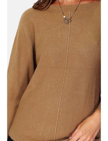 imagem de Sweatshirt Senhora Camel Escuro4