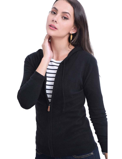 imagem de Cardigan Senhora Preto1