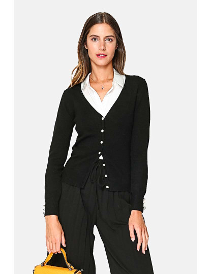 imagem de Cardigan Senhora Preto1